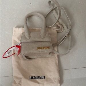 Jacquemus Beige Le Chiquito Canvas Crossbody Bag